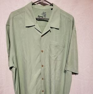 Tommy Bahama Solid Teal Button Down Shirt
